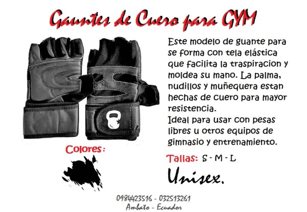 Guantes de cuero descp